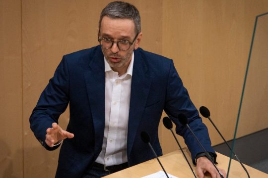 Χέρμπερτ Κικλ, αρχηγός του ακροδεξιού εθνικιστικού Κόμματος των Ελευθέρων στην Αυστρία